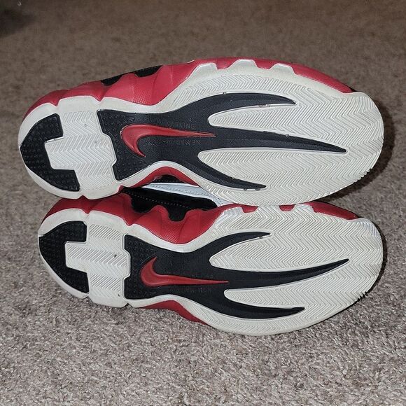 Nike Flight Shox Youth 2004 Blk White Red 040709 Size 5Y Sneakers 309649-161 - Picture 7 of 12